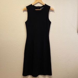 Banana Republic black wool fit flare dress Sz 8